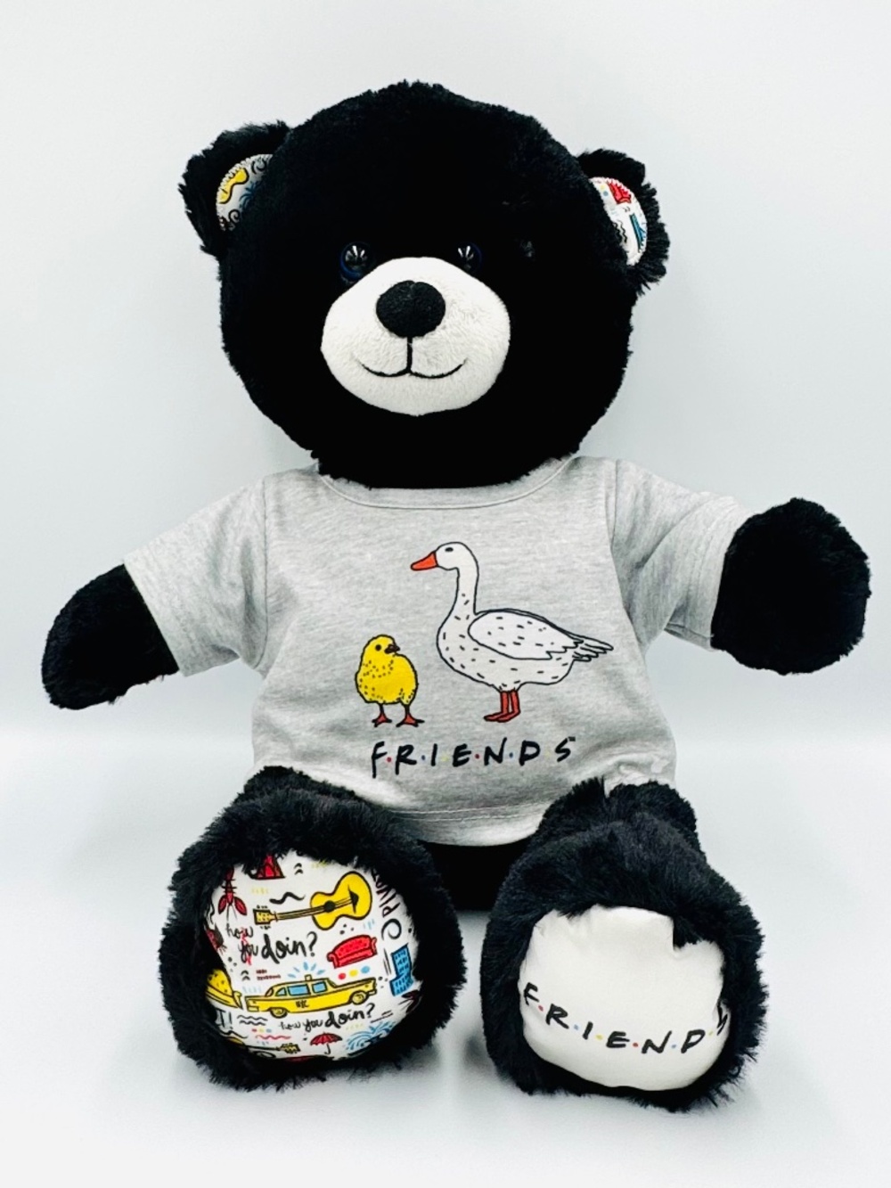 Build A Bear Friends TV Show Black Online Exclusive BAB Chick and the Duck Shirt